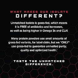 Unmatched Isolate Grass Fed Whey Protein | Muscle