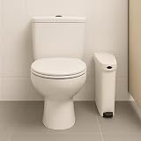 SUPAWASH-PRO Sanitary Bin 20L Slimline White Pedal Disposal view 2