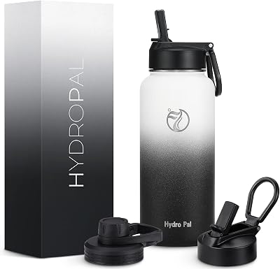 HydroPal 1900ml Vacuum Insulated Water Bottle Stainless Steel 1.9L BPA Free