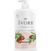 Ivory Gentle Exfoliating Body Wash, Notes of Jojoba Scent, 1.03 L