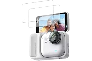 Lens Screen Protector for Insta360 Go Ultra (2 Sets), High Definition Tempered Glass Hardness Screen Protector for Insta 360 