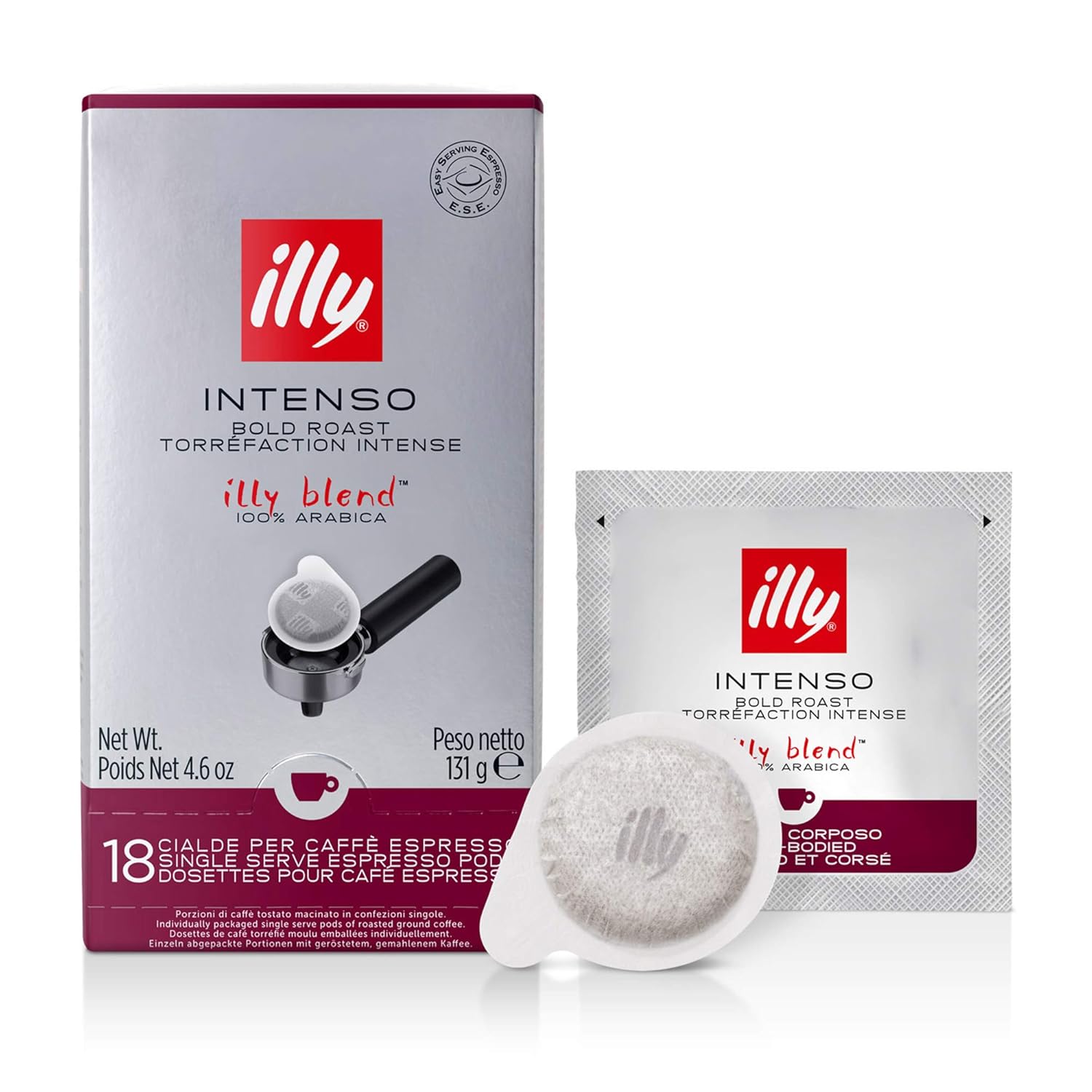 Illy E.S.E. Pods Coffee, Bold Roast, 18 