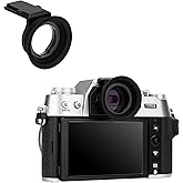 X-T50 Eye Cup Eyecup Eyepiece, Extended Long Soft Rubber Eyecup Viewfinder Cover for Fuji Fujifilm X-T50 XT50 Mirrorless Camera, Soft Silicone Material, Comfortable for Eyeglass Wearers