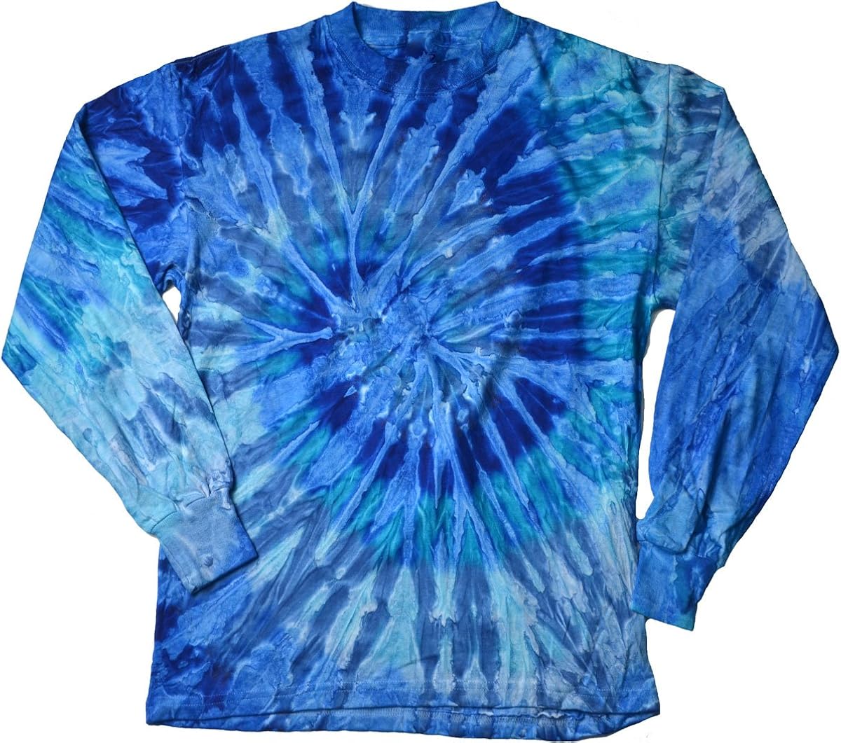 Tie Dye Long Sleeve TShirts Multicolor Youth Kids Sizes 100 Cotton