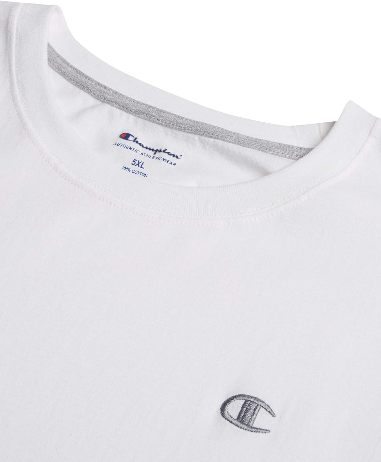 Champion Men's Big & Tall Crew-Neck Jersey T-Shirt at  Men’s Clothing store