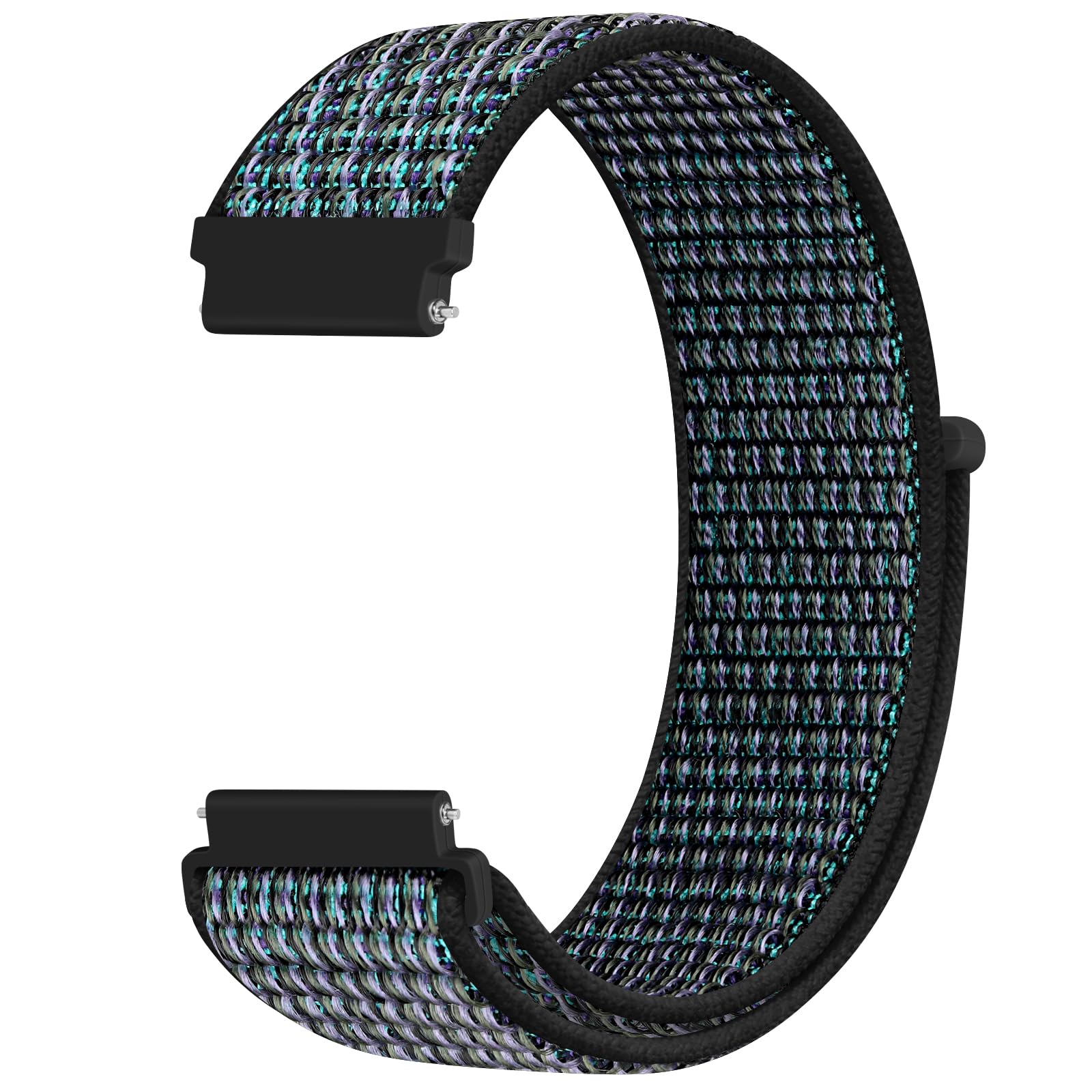 KIBDSNG Nylon 22mm Watch Strap Compatible with Garmin Venu 4 45mm/Venu 3/Venu 2/Vivoactive 4 45mm/Forerunner 255/265,Adjustable Sport Band for Samsung Galaxy Watch 46mm/3 45mm/Gear S3 Classic/Frontier