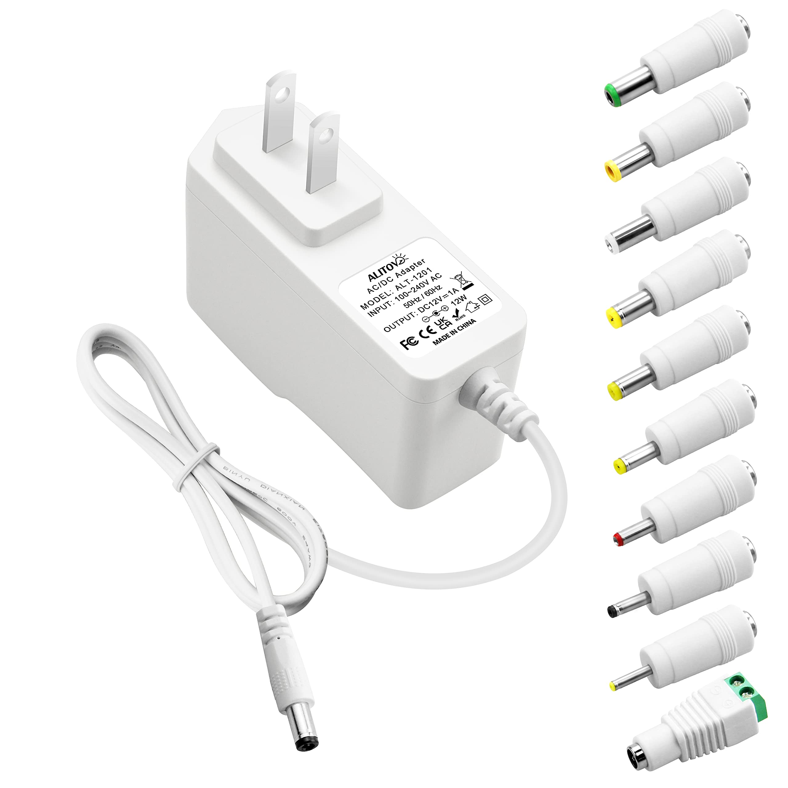 ALITOVE DC 12V Power Supply 12 Volt 1A 12W AC