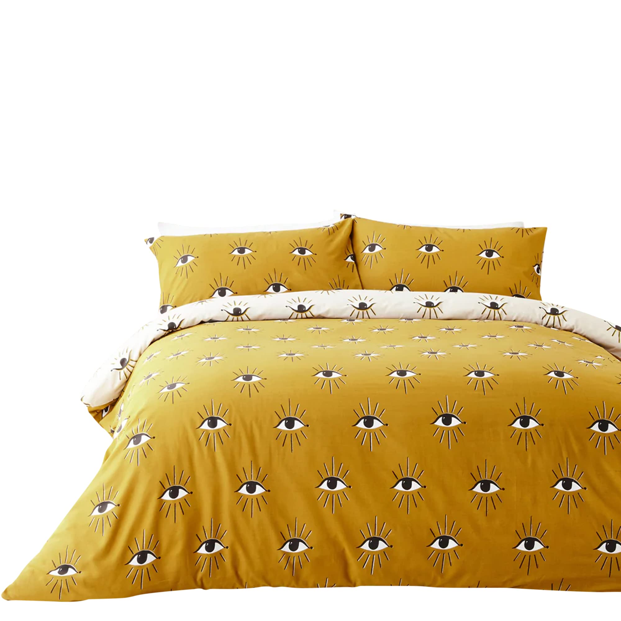 furn. Theia Duvet Cover Set, Ochre, King