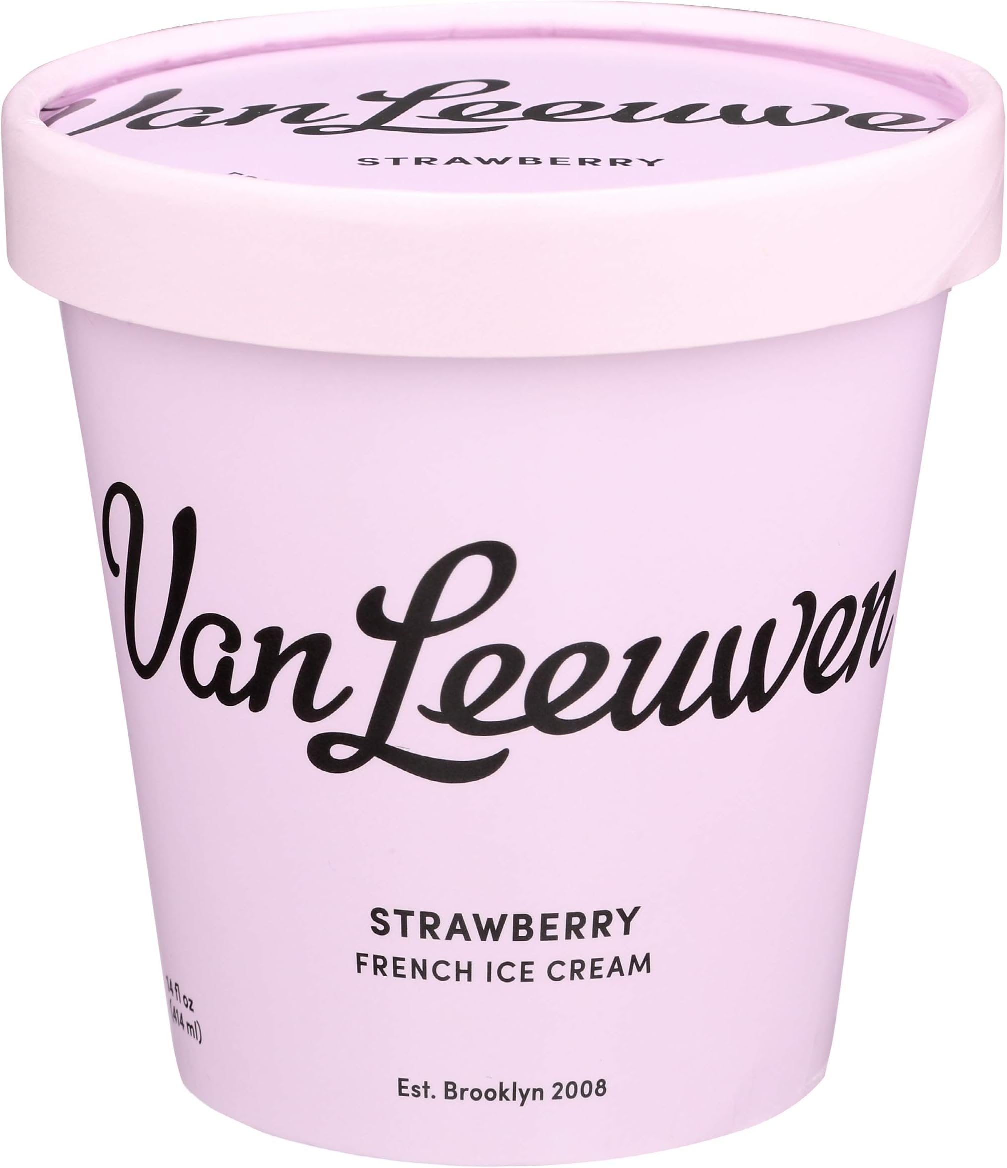 Van LeeuwenPremium Strawberry French Ice Cream, 14 oz (Frozen)
