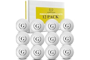 Xeiwagoo Personalized Golf Balls Gifts for Men, Unique Initial on Golf Balls, Custom Golf Balls, Golf Gifts for Dad, Mom and Golfers(12 Balls)