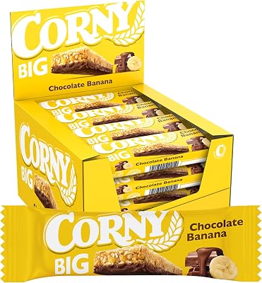 Big Barritas Sin Azúcares Añadidos Chocolate y Banana, 24x50 g