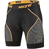 MKEW Men's High Density Sponge Padded Cycling Underwear Bike Shorts Underwear MTB Liner Road Biking Bicycle Clothes 