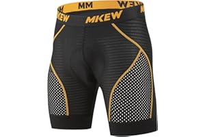 MKEW Men's High Density Sponge Padded Cycling Underwear Bike Shorts Underwear MTB Liner Road Biking Bicycle Clothes ﻿