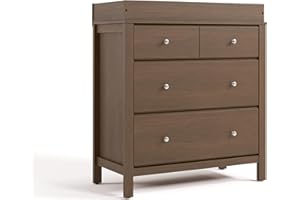 Storkcraft Horizon 3 Drawer Chest with Removable Changing Topper (Hazelnut) – GREENGUARD Gold Certified Nursery Dresser, Kids’ Storage Chest with Organizer, Durable and Stylish 3-Drawer Design