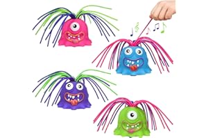 MVPTGRS Fatidge Toys Stress Relief and Anti Anxiety Toys, Fun Hair Pulling Fidget Screaming Monster Toys, Different Screams Made by Hair Pulling, for 3 4 5 6 7+ Kids Boys and Girls