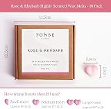 Fosse Living Rose & Rhubarb Soy Wax Melts 16 Pack – Pet Safe view 5