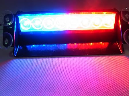 Amazon Co Jp ｌｅｄフラッシュ ライト ｆｂｉ 赤色灯 回転灯 街宣車 レッカー パトカー 警察 警備 青 赤 Car Bike Products