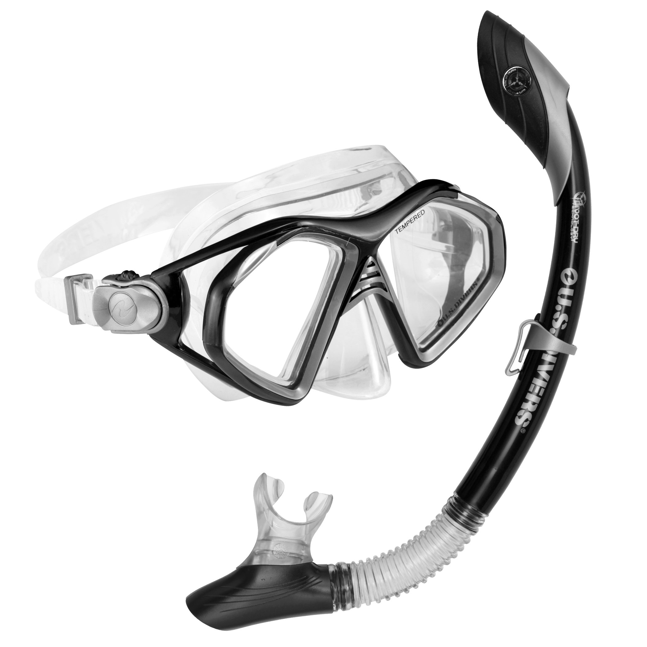 Aqua Lung Sport Admiral 2 LX Mask & Island Dry LX Snorkel