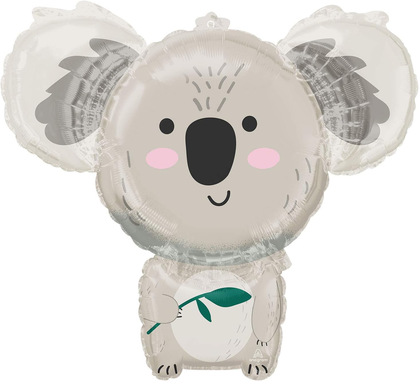 Amscan 4255601 S/Shape: Koala Bear Foil Balloon 71 x 63 cm, Multicoloured, 71,2 cm (28 zoll)
