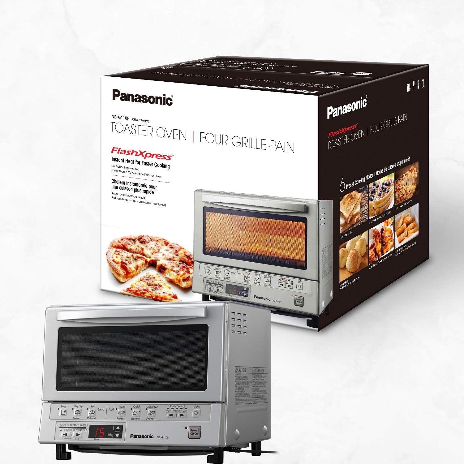 Panasonic NB G110P Toaster Oven Flashxpress With Double Infrared