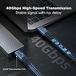 VCOM USB 4 Cable for Thunderbolt 4 Cable 4 FT, 100W