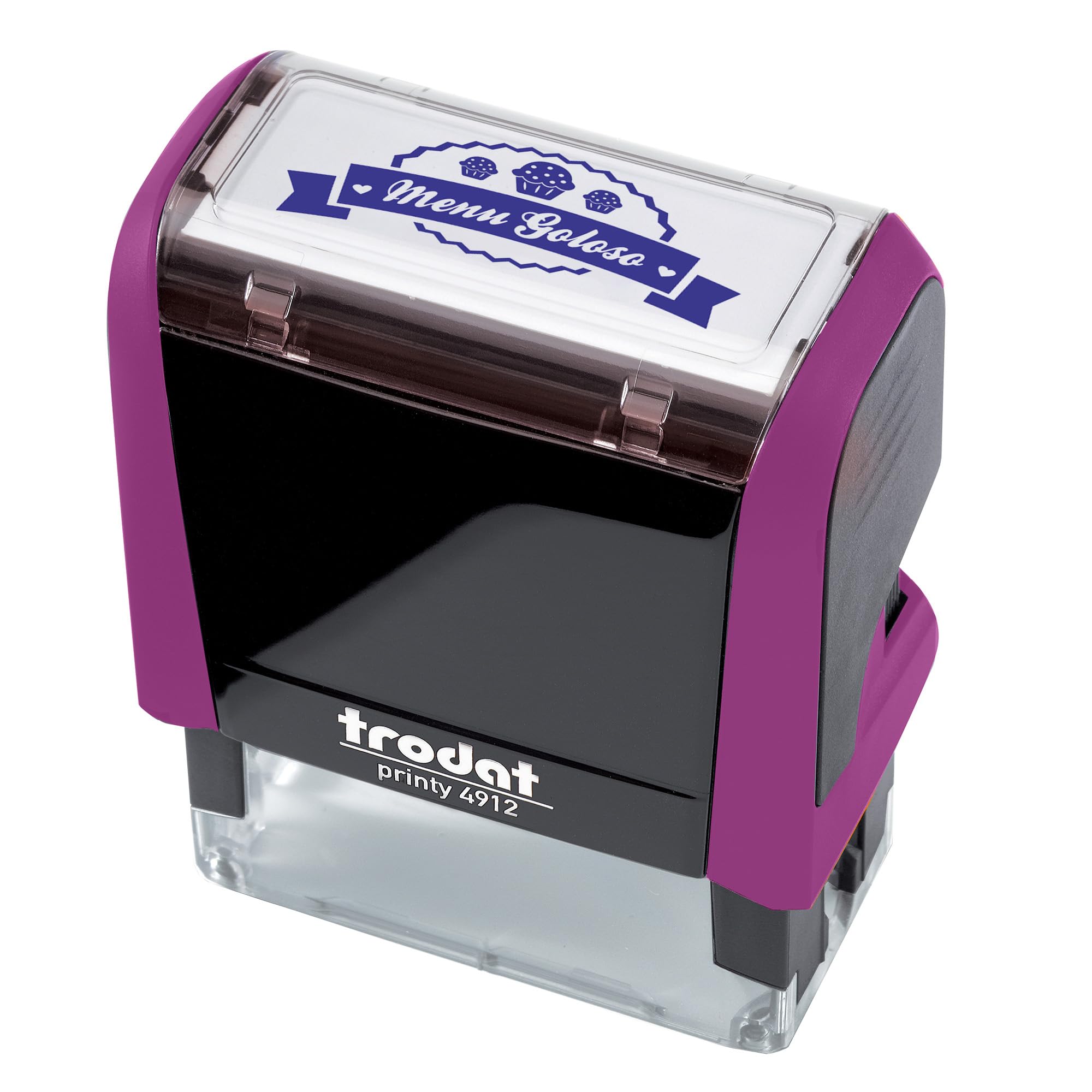 Printy 4912 Goloso Menu, Self-Inking Blue Print, Homemade Collection