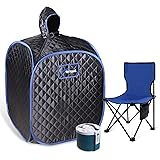 TOREAD Portable Personal Steam Sauna with 2L & 1000W steam Generator, Indoor Foldable Sauna Spa Tent for Home, Fast Heating i
