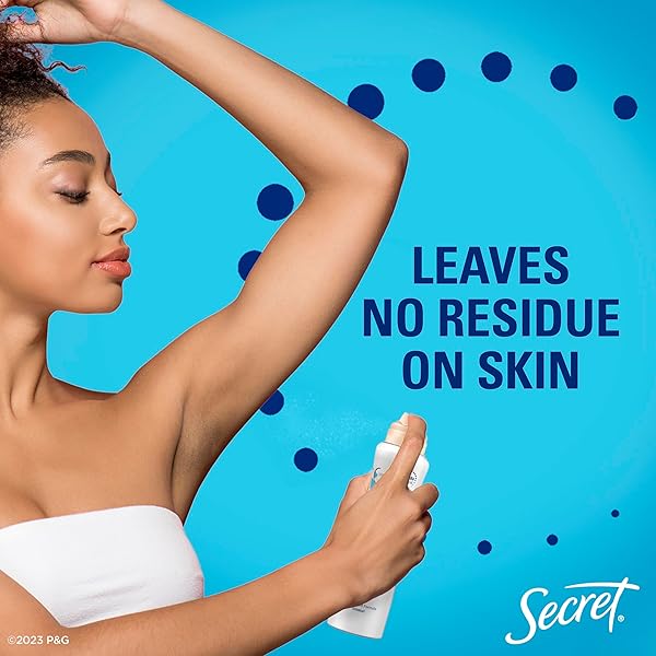 SECRET DRY SPRAY ALUMINUM FREE DEODORANT FOR WOMEN, 48HR WEIGHTLESS ODOR PROTECTION, GENTLE ON SKIN, CHERRY BLOSSOM SCENT, 4.1 OZ (PACK OF 2)