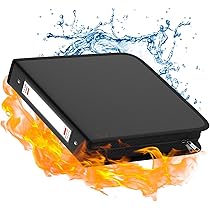 ペルフェクト ZOOPIP Fireproof 3 Ring Binder with Zipper,1 Inch D Rings