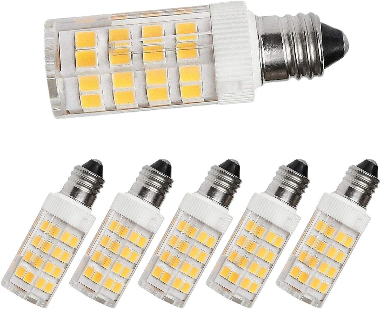 T4 E11 LED Bulb Mini Candelabra Light Bulbs (JDE11 120V 50W Halogen