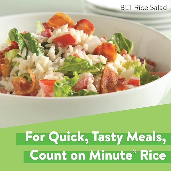 MINUTE WHITE RICE, INSTANT WHITE RICE FOR QUICK DINNER MEALS, 72-OUNCE BOX