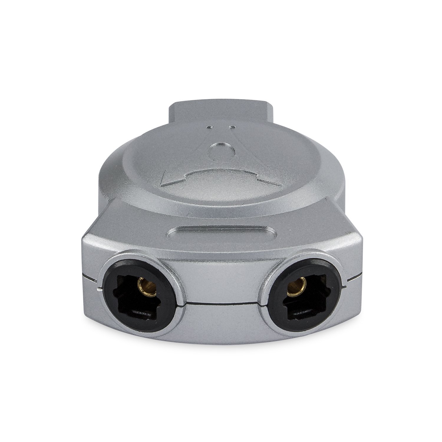 HDSupply X-TS030 2-Way Splitter for Optical Digital Audio 1 Toslink Female to 2 Toslink Sockets Professional Silver