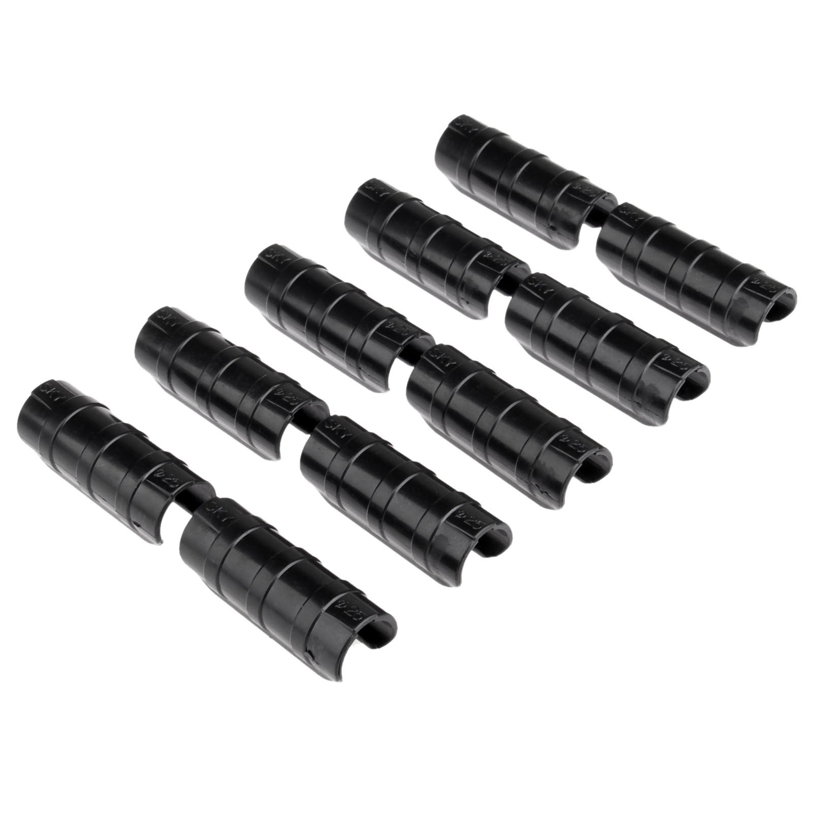 Mtsooning 20pcs 25mm Black Greenhouse Pipe Clips, ABS Snap Clamps for Greenhouse Film, Shade Net, Windproof Frame Tube Connector (Fits 24-26mm Pipe)