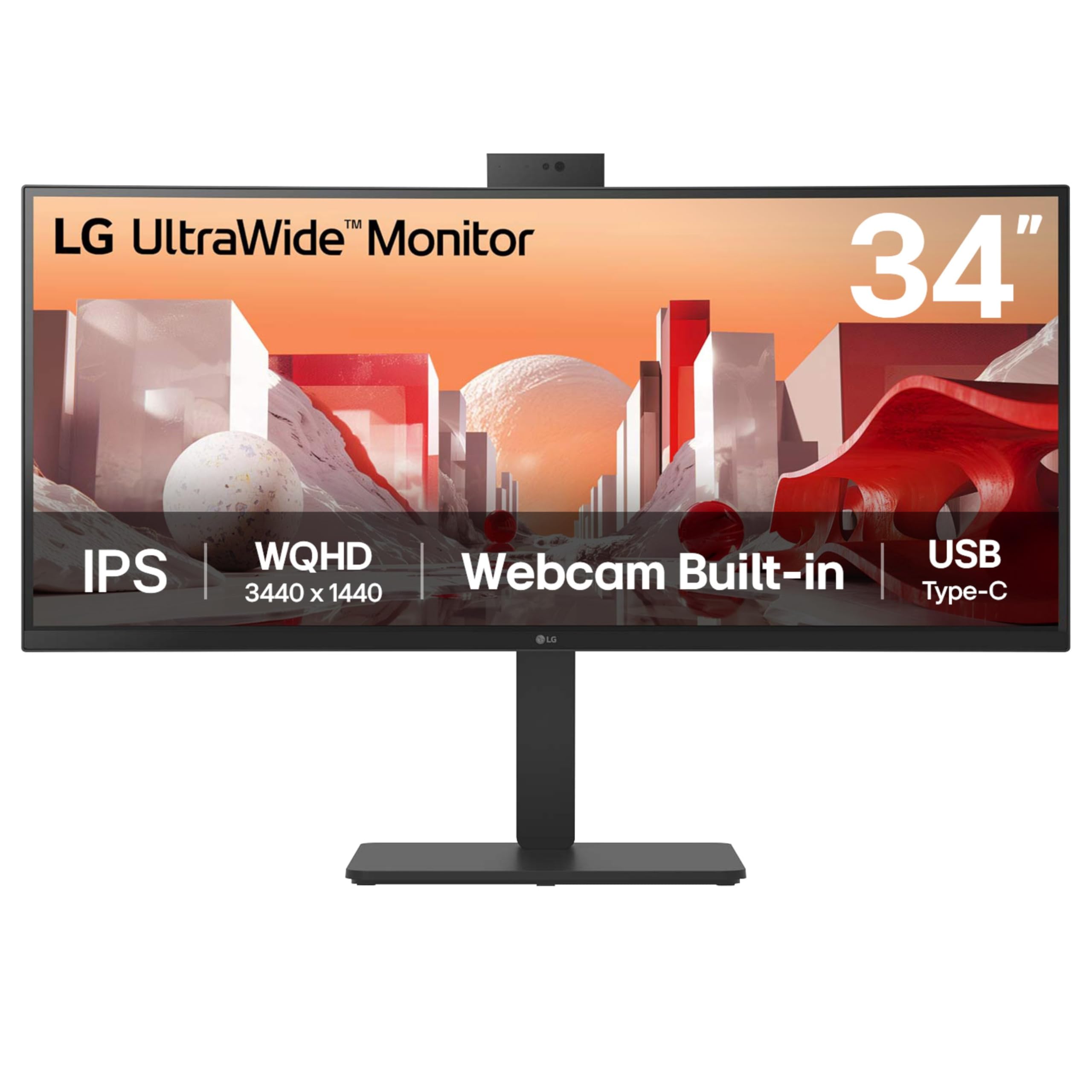 LG UltraWide™ 34BA85QE 34 inch Curved QHD IPS Desktop & Business Monitor