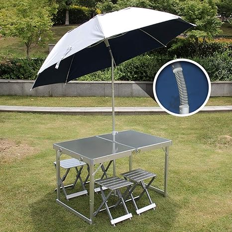 Mesa con sombrilla Las mejores mesas.