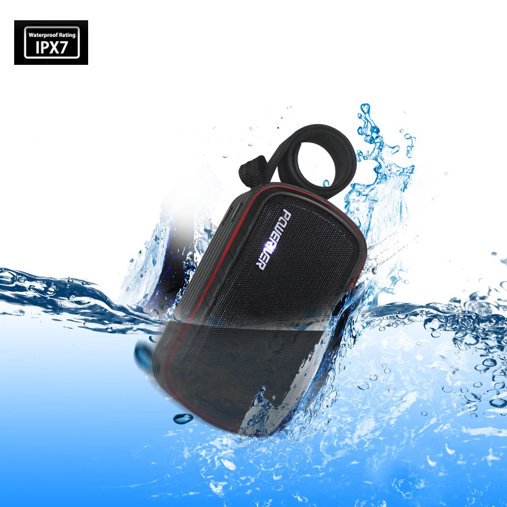 IPX6 Waterproof Bluetooth Speaker with Walkie Talkie, Three Channels Walkie-Talkie Function for Camping Hiking Hunting Travelling Communication Waterproof Bluetooth Speaker (2pcs Pack)