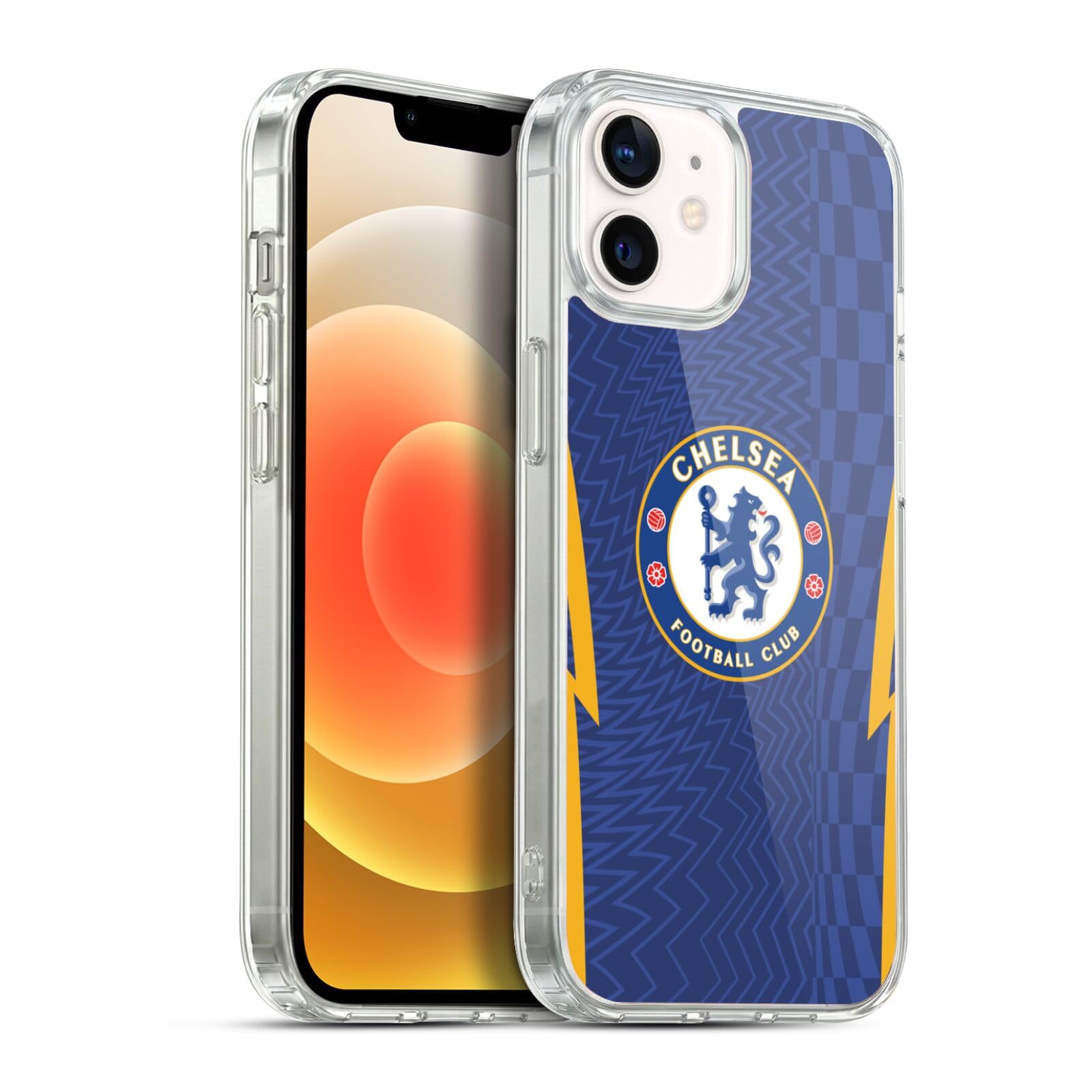 Head Case Designs Officially Licensed Chelsea Football Club Home 2021/22 Kit Soft Gel Case Compatible With Apple iPhone 12 / iPhone 12 Pro — image 1