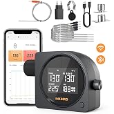 5G Wi-Fi &amp; Bluetooth BBQ Temperature Controller, | INKBIRD Automatic Smoker Fan with LCD Screen for Ceramic Smokers, BGE, WSM, 5 Probes