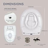 CUQOO Soft Close Toilet Seat Premium Heavy Duty with Quick Release view 6