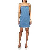 HUGO Women's Denim Adjustable Strap Mini Dress