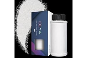 Ceya 3.8oz/ 110g Ultra Fine Glitter Powder Pearl White Glitter 1/128” 0.008” 0.2mm for Slime Epoxy Resin Craft Tumbler Jewelry Nail Art Festival Makeup Scrapbook Painting Wedding Cards