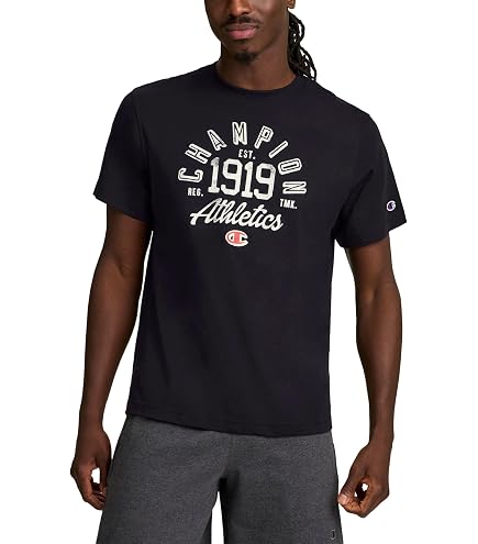 Champion Men's Classic Graphic Short Sleeve T-Shirt, Standard Fit
