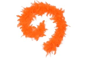 Handy Lidy 2 Pack 25 Grams 47" Long Chandelle Boa Women Turkey Feather Boas