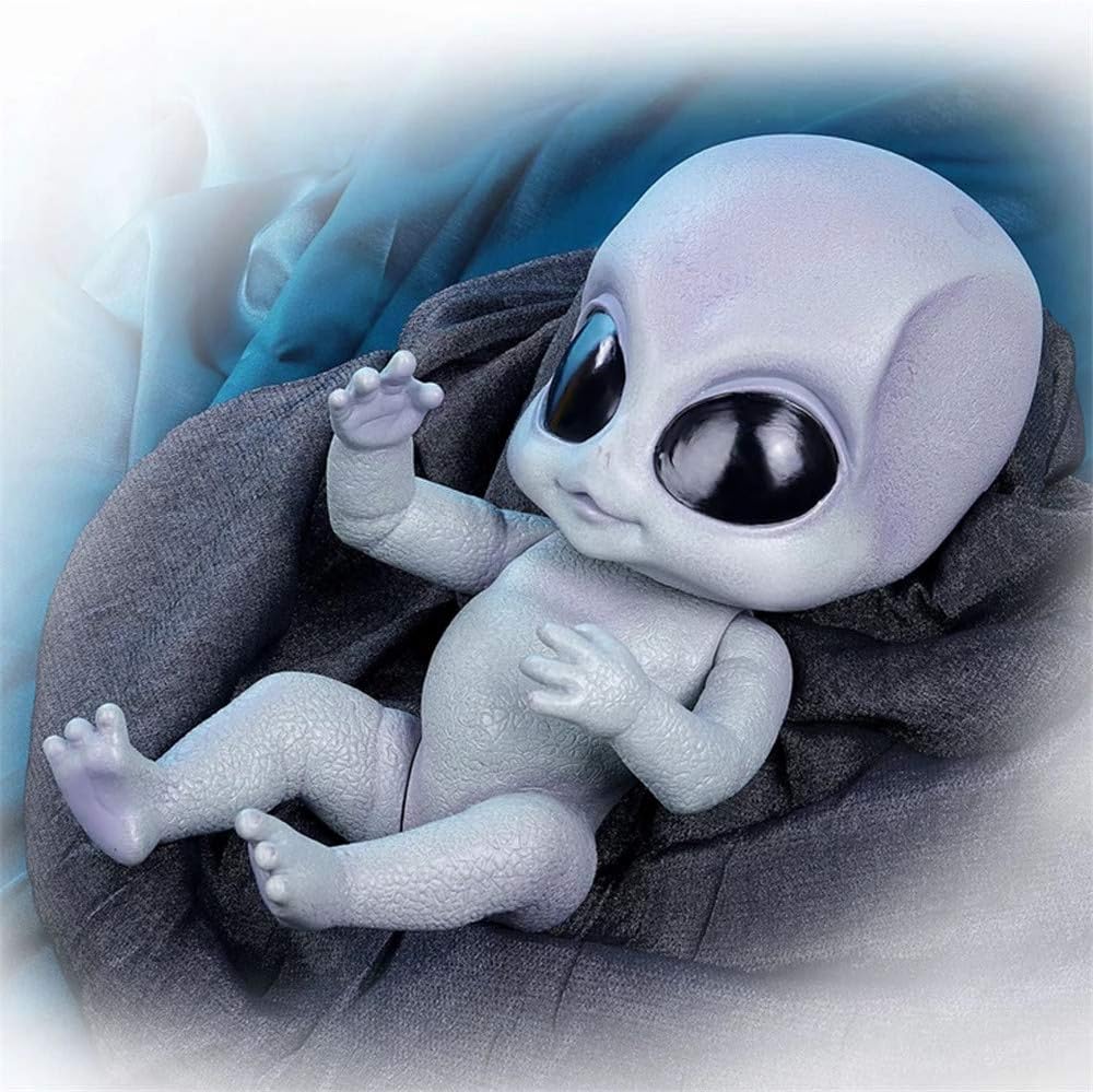 Prezzo LVYE1 14 Pollici Realistica Reborn Baby Alien Bambola A Mano Dettagliato Paiting Giocattoli in Vinile da Collezione del Bambino Offerte