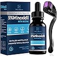 Minoxidil Beard Growth Oil, 5% Minoxidil Hair Growth Kit, 5% Minoxidil for Men Beard Growth Spray Infused with Bitoin, Extra Strength Beard Growth Serum to Increase Thickness and Volume Faster, Clear