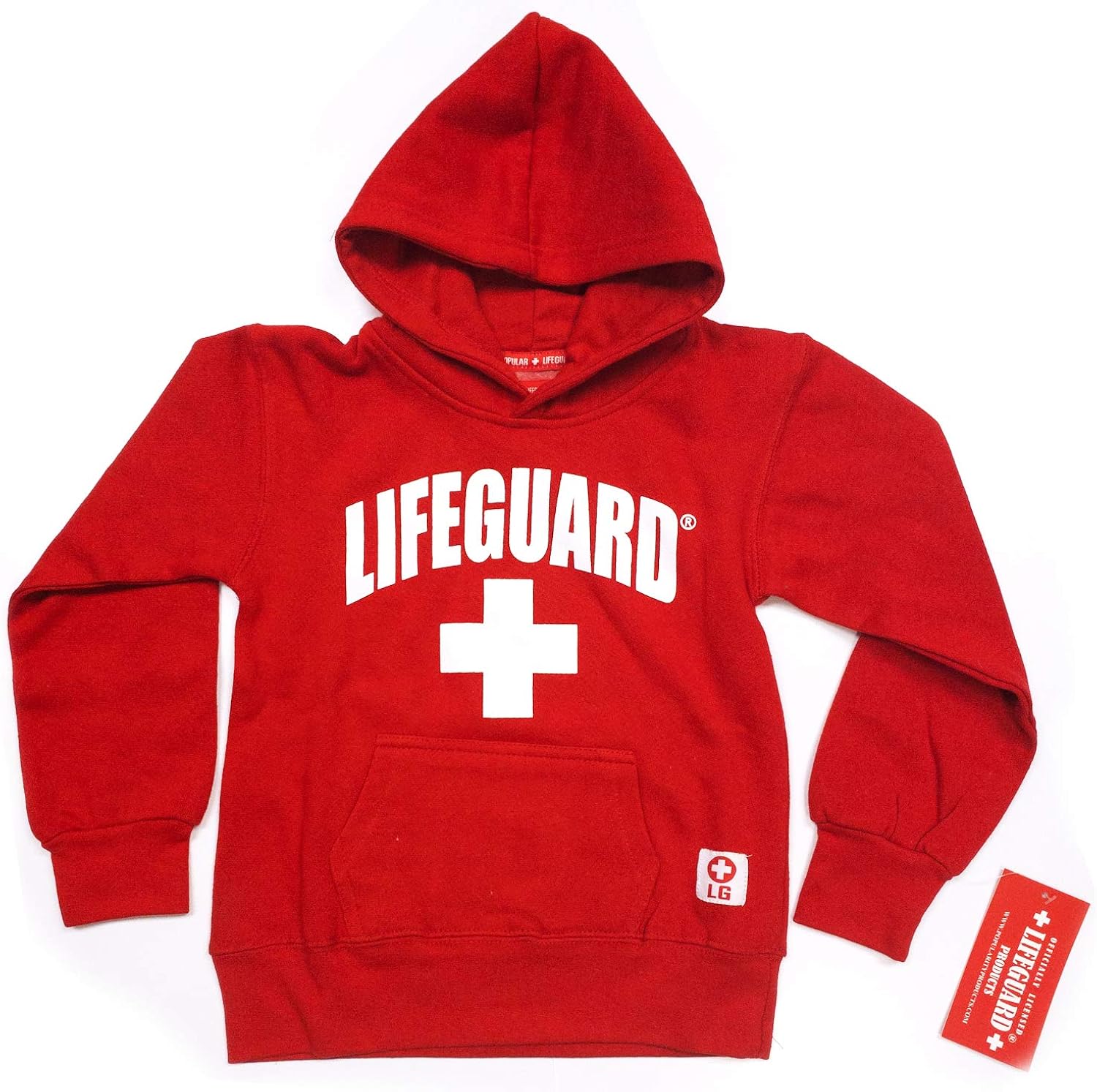 LIFEGUARD Officially Licensed First Quality Youth Kids Hooded Pullover Sweatshirt with Hood: Clothing