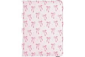 Sletend Pink Bow Passport Holder Passport Cover for Women Men,Travel Document Organizer Holder Accessories Boy Girl t personalized Passport Wallet