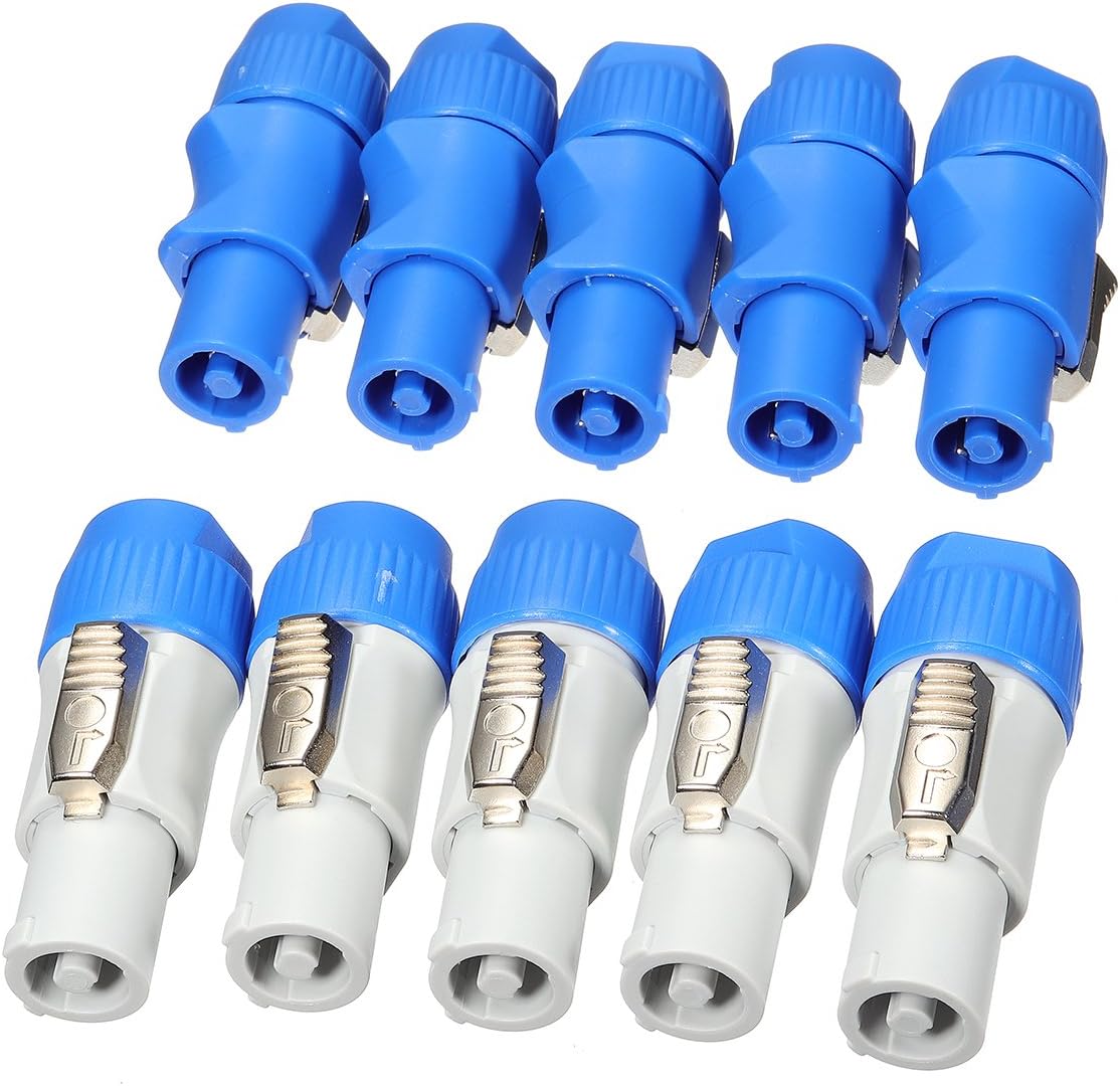 Honfitat 10 Set Neutrik Powercon Type A Nac3Fca+Nac3Mpa-1 Chassis Plug Panel Adapter - Image 3