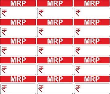Pg Creations Mrp Label 37 X Mm Paper Red Pack Of 250 Stickers Amazon In Office Products