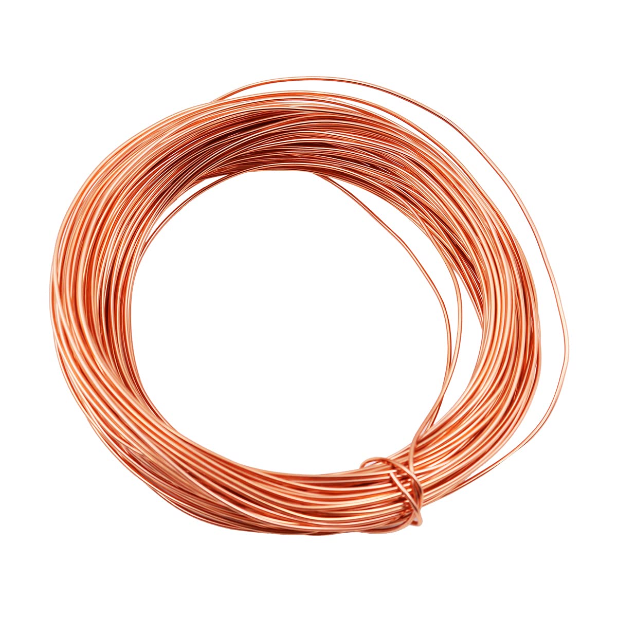 ANCLLO 2pcs X 20M Bonsai Care Tool Tree Training Wire 1.0mm Plant Craft Wire Aluminum Wire Handicraft Weaving, for Holding Bonsai Branches (Each Roll 20M, Rose Gold)